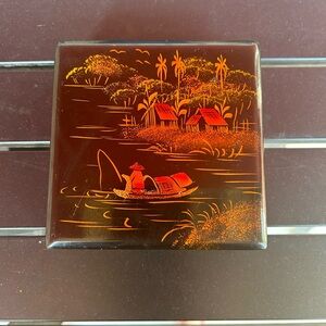 Vietnamese Lacquer Coaster Set of 6